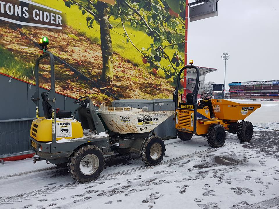 Dumpers at Gloucester Rugby Club Kingsholm