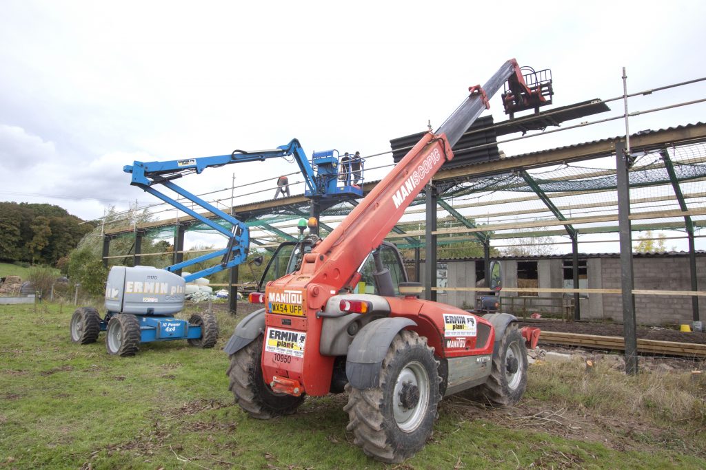 Manitou Telehandler and Genie Boom